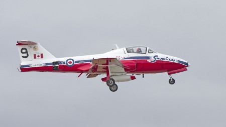 Snowbird 9 Landing Comox After Show Practise